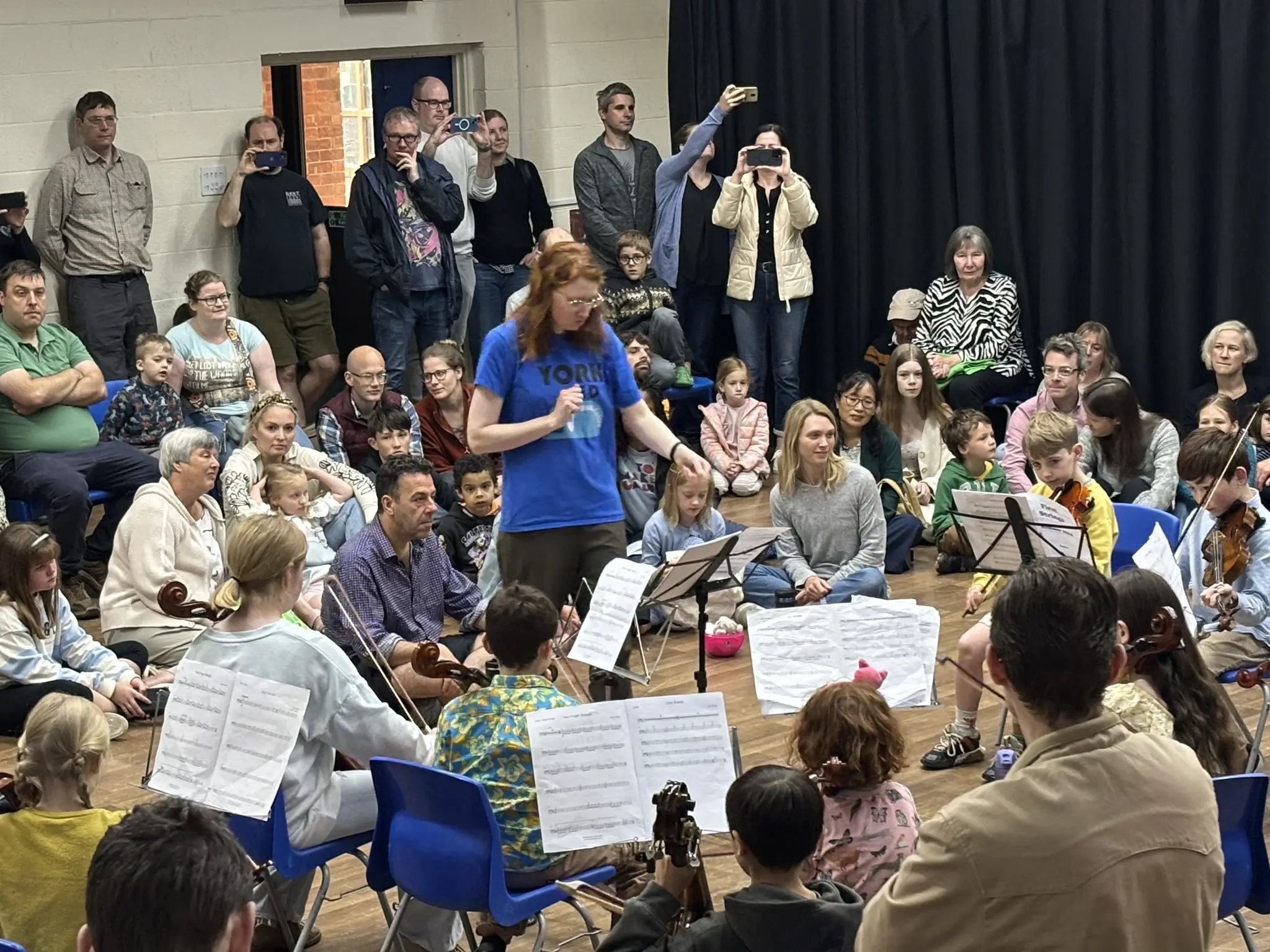 Young musicians enjoying playing together